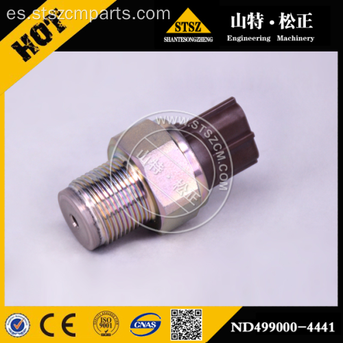 PC400-7 Sensor de presión de combustible del riel común ND499000-4441